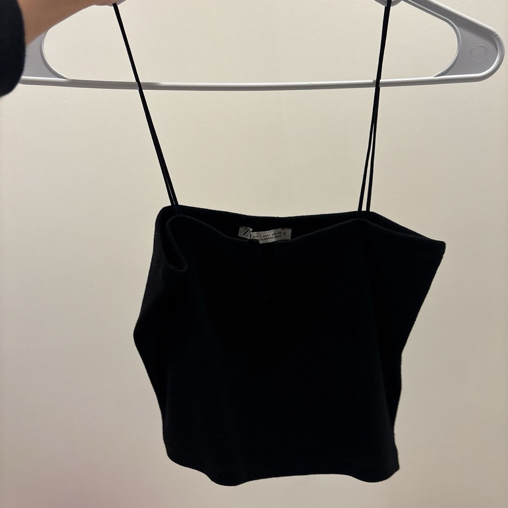 Black Zara crop top new without tags